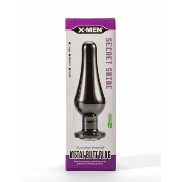 X-Men Secret Shine Gun Colour Jewelled Metal Butt Plug L