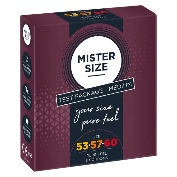 Mister Size óvszer Tesztcsomag - 3db