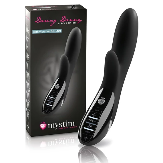 mystim Daring Danny - elektro-stimuláló vibrátor (fekete)