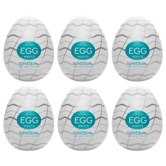 TENGA Egg Wavy II - tojás maszturbátor (6db)