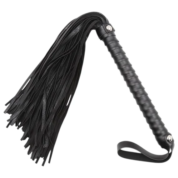 Latetobed - textúrált ostor - fekete (48cm)