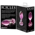 Kép 5/5 - Icicles No. 48 - virágos üveg anál kúp (pink)