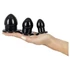 Kép 3/5 - You2Toys - Stretching Plug Kit - anál dildó szett - 3db (fekete)