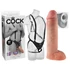 Kép 1/6 - King Cock Strap-on 11 - üreges, felcsatolható dildó hámmal (28cm)