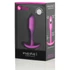 Kép 5/5 - b-vibe Snug Plug 1 - anál dildó belső súllyal (55g) - pink