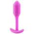 Kép 1/5 - b-vibe Snug Plug 1 - anál dildó belső súllyal (55g) - pink