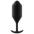 Kép 2/5 - b-vibe Snug Plug 4 - dupla golyós anál dildó (257g) - fekete