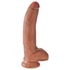 Kép 1/5 - King Cock 9 herés dildó (23 cm) - barna