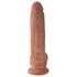 Kép 4/5 - King Cock 9 herés dildó (23 cm) - barna