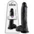 Kép 1/5 - King Cock 10 herés dildó (25 cm) - fekete