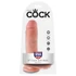 Kép 5/5 - King Cock 8 herés dildó (20 cm) - natúr
