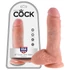 Kép 1/5 - King Cock 8 herés dildó (20 cm) - natúr