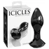 Kép 1/3 - Icicles No. 78 - kúpos üveg anál plug (fekete)