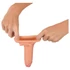 Kép 5/6 - Realistixxx - heregyűrűs hosszabbító péniszköpeny - 19cm (natúr)