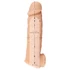 Kép 9/12 - Realistixxx - heregyűrűs péniszköpeny - 16cm (natúr)