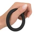 Kép 3/6 - Black Velvet - szilikon péniszgyűrű (fekete) - 5cm