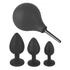 Kép 3/8 - Black Velvet - anál plug szett (4 részes) - fekete
