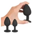 Kép 5/8 - Black Velvet - anál plug szett (4 részes) - fekete