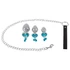 Kép 7/10 - You2Toys - Butt Plug Set - anál plug szett pórázzal (ezüst)