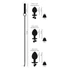 Kép 9/10 - You2Toys - Butt Plug Set - anál plug szett pórázzal (ezüst)