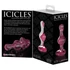 Kép 2/7 - Icicles No. 75 - szíves, üveg anál plug (pink)