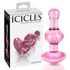 Kép 1/7 - Icicles No. 75 - szíves, üveg anál plug (pink)