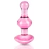Kép 4/7 - Icicles No. 75 - szíves, üveg anál plug (pink)