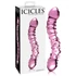 Kép 1/5 - Icicles No. 55 - kétvégű, G-pont üveg dildó (pink)