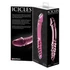 Kép 2/5 - Icicles No. 57 - péniszes kétvégű üveg dildó (pink)