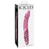 Kép 3/5 - Icicles No. 57 - péniszes kétvégű üveg dildó (pink)