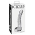 Kép 3/5 - Icicles No. 61 - herés, péniszes üveg dildó (áttetsző)