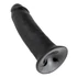 Kép 5/5 - King Cock 10 - nagy tapadótalpas dildó (25cm) - fekete