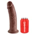 Kép 2/5 - King Cock 10 - nagy tapadótalpas dildó (25cm) - barna