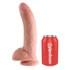 Kép 2/5 - King Cock 9 - nagy tapadótalpas, herés dildó (23cm) - natúr