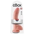 Kép 1/5 - King Cock 9 - nagy tapadótalpas, herés dildó (23cm) - natúr