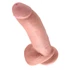 Kép 4/5 - King Cock 9 - nagy tapadótalpas, herés dildó (23cm) - natúr