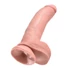 Kép 5/5 - King Cock 9 - nagy tapadótalpas, herés dildó (23cm) - natúr