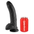 Kép 2/5 - King Cock 9 - nagy tapadótalpas, herés dildó (23cm) - fekete