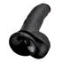 Kép 5/5 - King Cock 9 - nagy tapadótalpas, herés dildó (23cm) - fekete