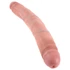 Kép 3/3 - King Cock 12 Slim - élethű dupla dildó (31cm) - natúr