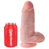 Kép 2/5 - King Cock 9 Chubby - tapadótalpas, herés dildó (23cm) - natúr