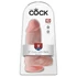 Kép 1/5 - King Cock 9 Chubby - tapadótalpas, herés dildó (23cm) - natúr