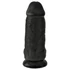 Kép 3/5 - King Cock 9 Chubby - tapadótalpas, herés dildó (23cm) - fekete
