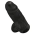Kép 4/5 - King Cock 9 Chubby - tapadótalpas, herés dildó (23cm) - fekete