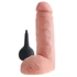 Kép 4/7 - King Cock 8 - élethű spriccelő dildó (20cm) - natúr