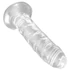Kép 4/5 - King Cock Clear 6 - tapadótalpas dildó (15cm)