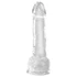 Kép 3/5 - King Cock Clear 7 - tapadótalpas, herés dildó (18cm)
