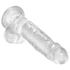 Kép 4/5 - King Cock Clear 7 - tapadótalpas, herés dildó (18cm)