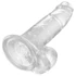 Kép 5/5 - King Cock Clear 7 - tapadótalpas, herés dildó (18cm)