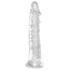 Kép 2/5 - King Cock Clear 8 - tapadótalpas, nagy dildó (20cm)